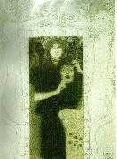 Gustav Klimt tragedin Spain oil painting artist